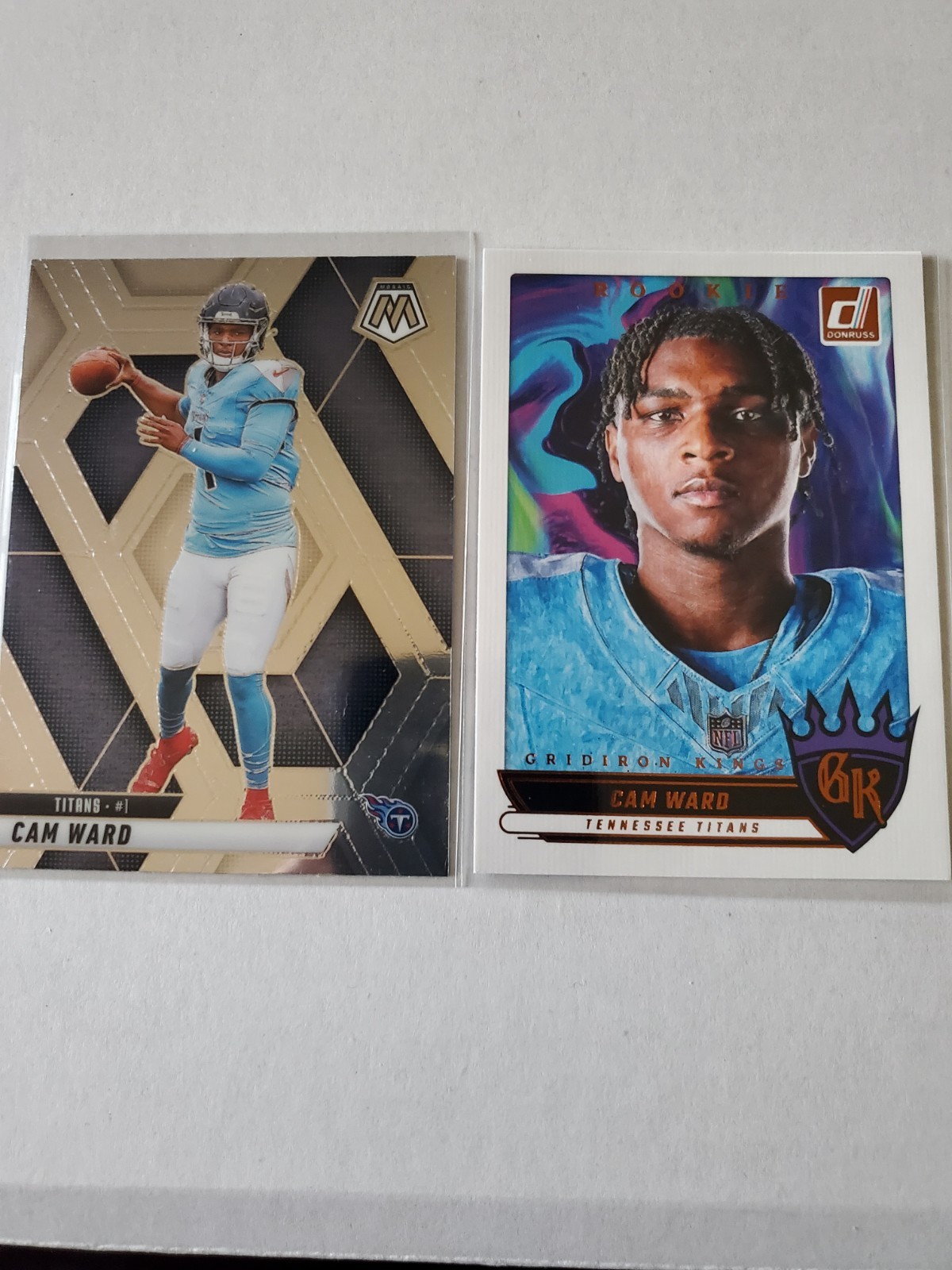 CAM WARD 2025 Donruss Football (RC) Rookie Gridiron Kings + Mosic Rookie Card