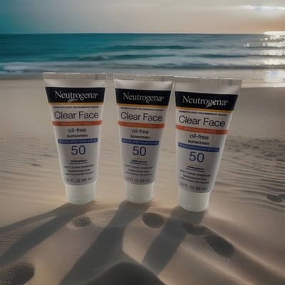3 Pack Neutrogena Clear Face Break-Out Free Oil-Free Sunscreen SPF 50 Exp 2027