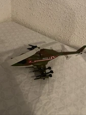 ERTL VIPER X ATTACK HELICOPTER MODEL TOY AIRWOLF STYLE 1986 army green