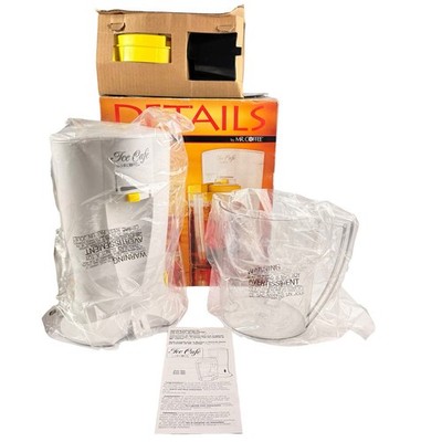 Mr. Coffee Ice Cafe 3 Quart Iced Tea Coffee Maker TM8D Vintage White Yellow