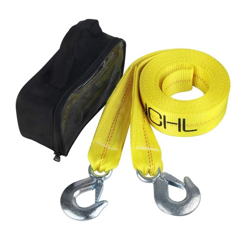 Nylon Tow Strap with Hooks 2”x20’ Car Vehicle Heavy Duty Recovery Rope 20,000...