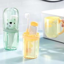 Toothbrush Toothpaste Storage Box Portable Travel Couples Toothbrush Holder For