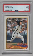 1989 Topps Baseball - Nolan Ryan Pitcher Astros #530 PSA Mint 9