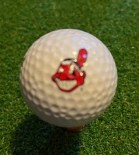 Pelota de golf Cleveland Indians Not Guardians Chief Wahoo logotipo raro