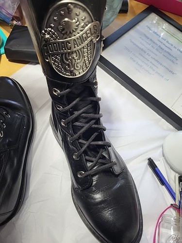 Zodiac Biker Boots Zodiac Angels Women's 6.5 Quality Leather USA
