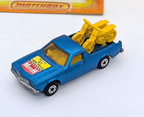 Matchbox Lesney Superfast 60 Holden Pick-Up In RARE BLUE "PARIS-DAKKAR" - BOXED - Picture 6 of 10