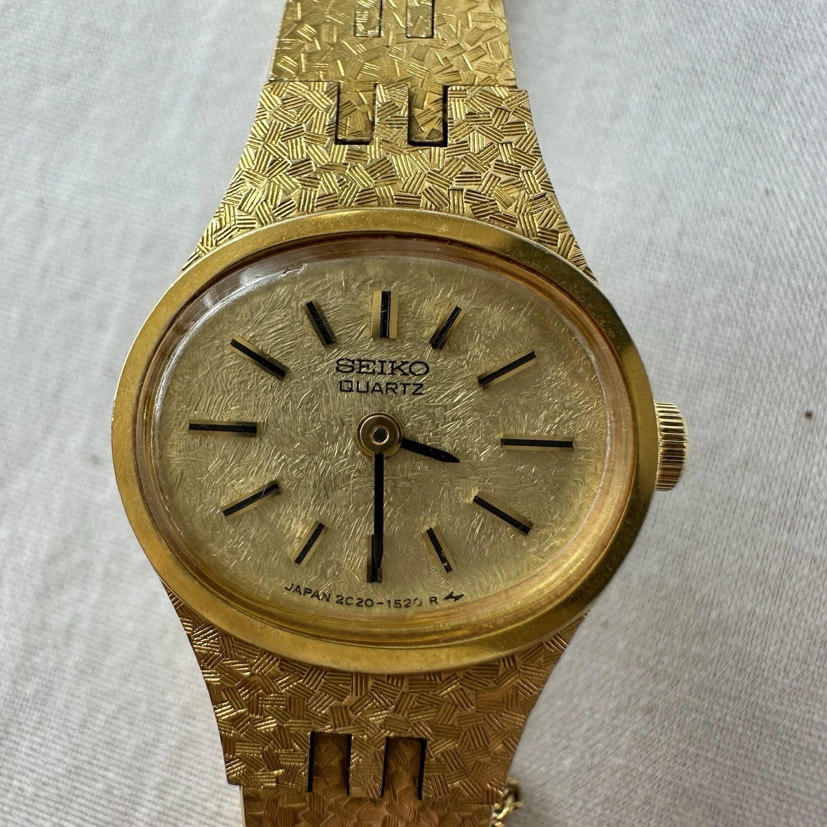 Seiko Gold Plated Case Oval Wristwatches | eBay