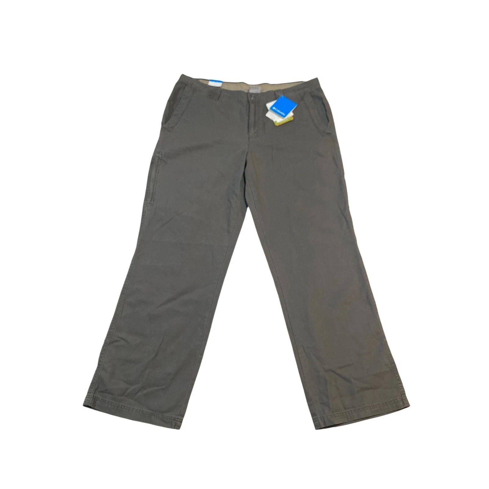 NWT Columbia Mens Modern Classic Omni-Shield Cotton Pants Gray 36x32 AM8564