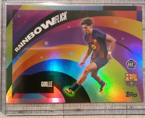 Topps Barcelona Team Set 2025/26  Rainbow Flick Guille Fernandez Rookie RC First