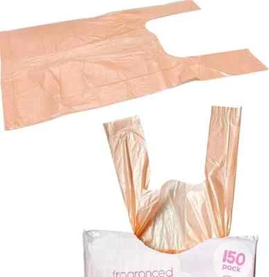 BUYSTARGET Nappy Bags 150 PC Bin Sacks Baby Tie Disposable Fragranced Handle Diaper Scented