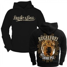 Felpa con cappuccio uomo felpa con cappuccio Sharpei Dogs cani detti taglia dalla S alla 5XL
