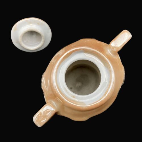 Little Orphan Annie Vtg 1930s Child Tea Set Lusterware Teapot Cream Sugar Lids - Picture 21 of 24