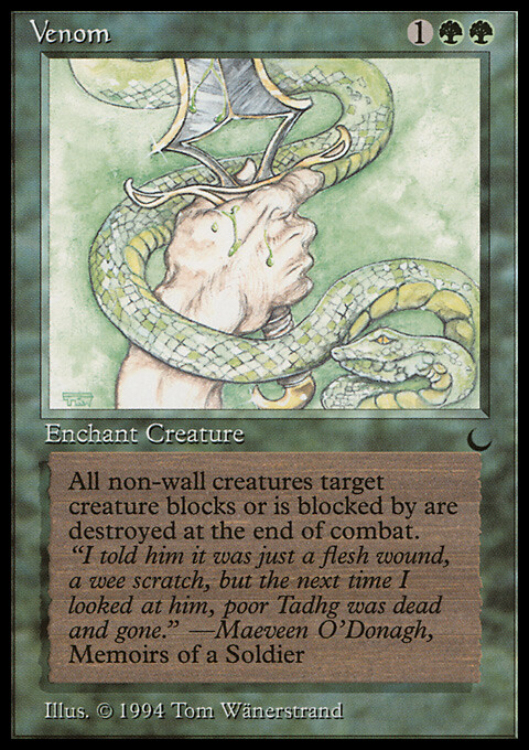 Magic the Gathering MTG Venom (90) The Dark   LP