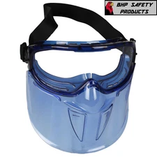 KLEENGUARD V90 PREMIUM FACE SHIELD W/ GOGGLE, BLUE FRAME, CLEAR LENS, ANTI FOG