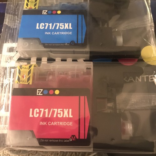 Set of 8 EZ Ink LC75XL Cartridges(2 Black,2 Pink,2 Yellow,2 Blue) - Picture 8 of 9