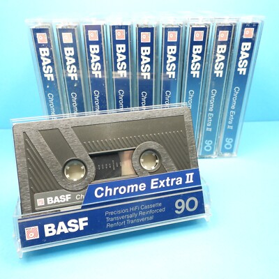   10x BASF Chrome Extra II 90 * Type 2 * Cassettes Kassetten кассеты * 1989  