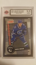 Brock Boeser 2017-18 UD Victory Rookie Hockey Card KSA Graded 9.5!!