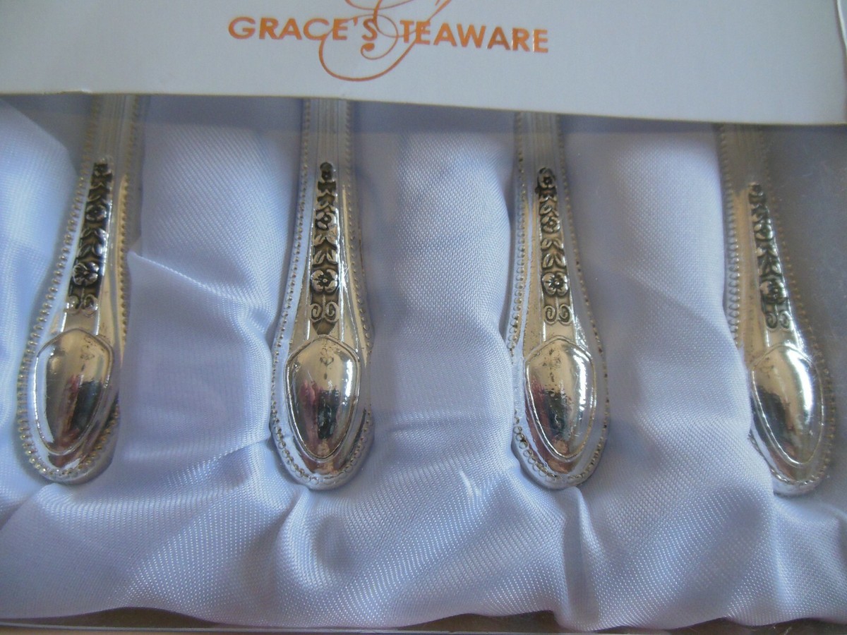GRACE'S TEAWARE ** { CHEESE Forks / Silver Plated } ** Free