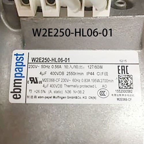Ebmpaps High Speed Case Fan W2E250-HL06-01 M2E068-CF AC 230V 127W radiator - 第 3/3 張圖片