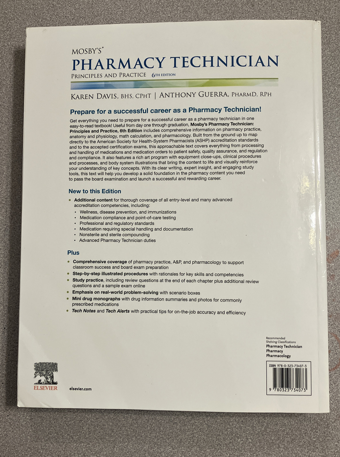 Mosbys Pharmacy Technician Principles and Practice Paperback With Access Code 9780323734073 eBay