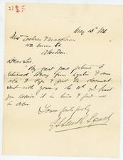 1936 Handwritten Letter G. Smith-Spach to Miss Cochran Macpherson, Aberdeen