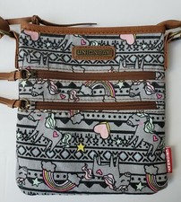 Unicorn Rainbow Crossbody Purse Canvas Pockets