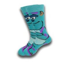 Monsters Inc Sully Cartoon Character Crew Socks