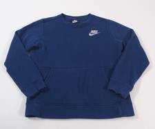 Nike Girls Blue Pocket Pullover Sweatshirt Size M
