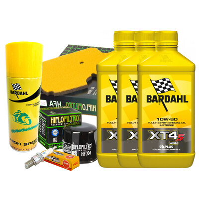 INSPEKTIONSSET BARDAHL XT4-S 10W60 ÖLFILTER LUFT KERZEN SPRAY ER-6F 650 2006