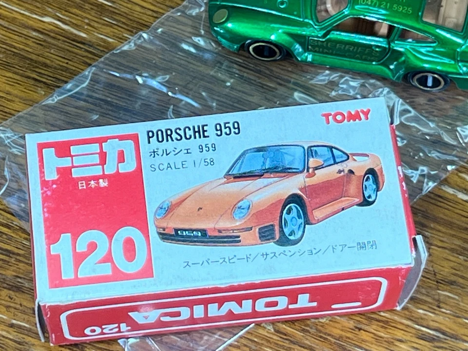 Mini coches vintage Tomica Japón Porsche 959 #120 - Sheriffs Foto 4 de 4