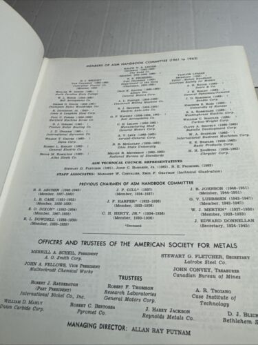 METALS HANDBOOK Vol 2 HC 8th Ed Heat Treating Cleaning & Finishing Shop Manual - Picture 5 of 9