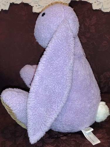 Animal Adventure Purple Lavender Rabbit Bunny Plush 12" Easter Texture Ribbed E - 第 3/5 張圖片