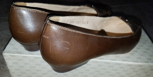 Vintage Gucci Snakeskin Leather Loafers Slip On Shoes US 4.5 - Picture 7 of 9
