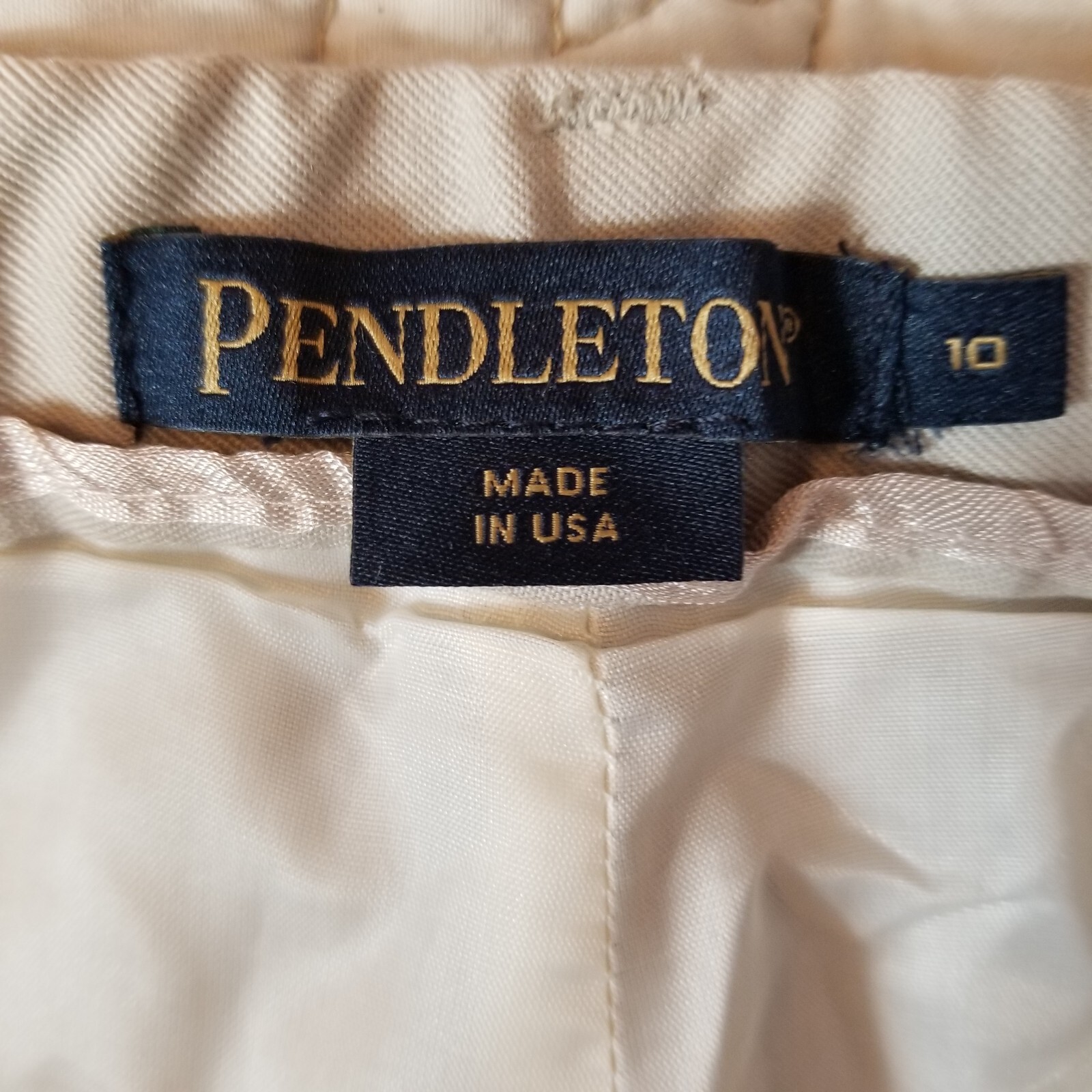 PENDLETON 100% Virgin Wool Lined Elastic Back Str… - image 4