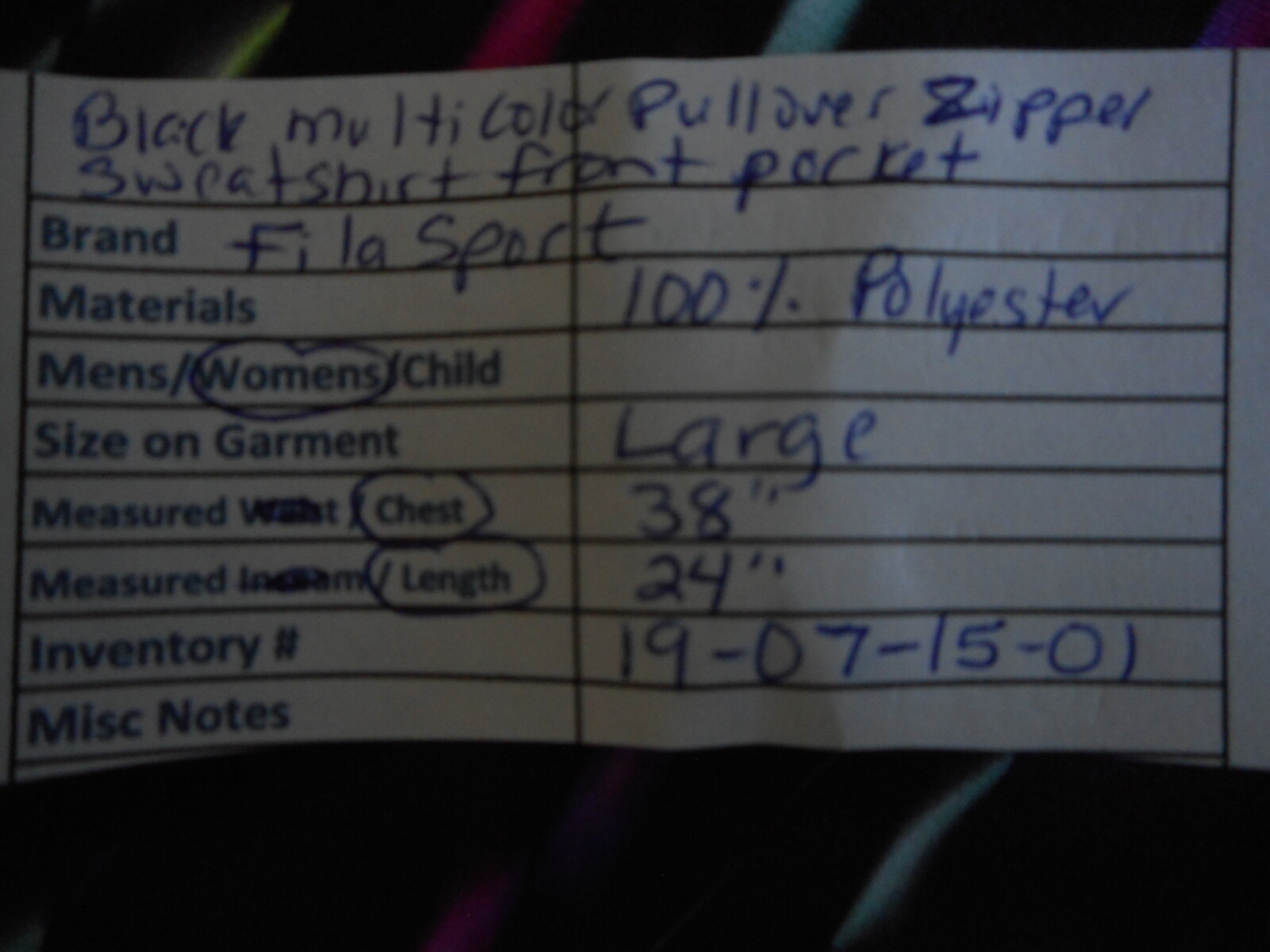 Jacket Running Athletic Zipper Pullover Black Mul… - image 12