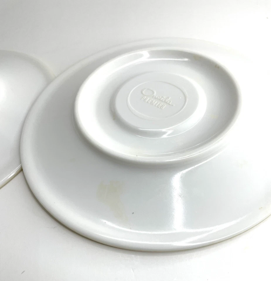 Lote de 2 Platos de Repuesto Florales Platillo de Melamina Oneida Premier De Colección Foto 3 de 4