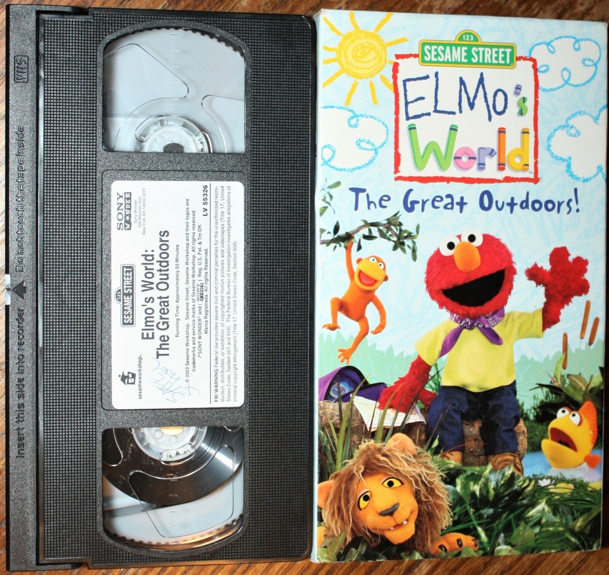 Sesame Street Elmo's World: THE GREAT OUTDOORS! (vhs) VG Cond