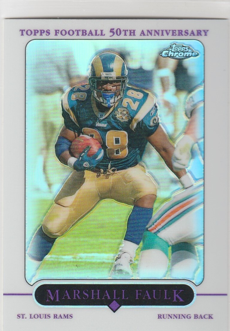 2005 Topps Chrome Refractors #43 Marshall Faulk 051-S