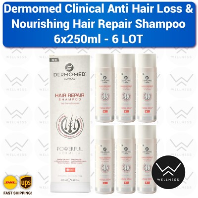 Dermomed Clinical Anti Hair Loss & Nourishing Hair Repair Shampoo (6×250ml)-6LOT