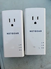 2 x NETGEAR Powerline 1200+ Extra Outlet PLP1200S Ethernet Extender
