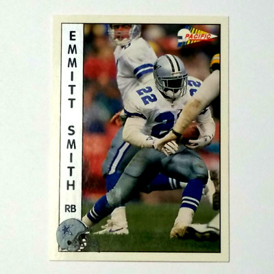 Emmitt Smith  Dallas Cowboys Running Back  1992 Pacific card #68