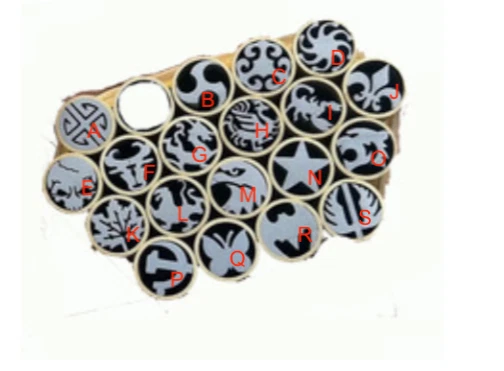 Pin de mosaico remaches pasador de acero de latón 8 mm de diámetro 45 mm de longitud cuchillo mango pasador 1 pieza Foto 4 de 4