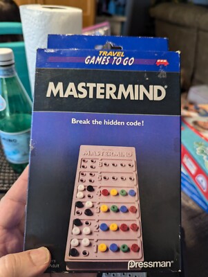 TRAVEL MASTERMIND Pressmen Games To Go 100% COMPLETE 1992 parts in SHRINK