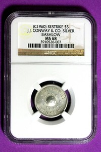 (C1960) NGC MS68 J.J. Conway & Co Silver Bashlow #B30134
