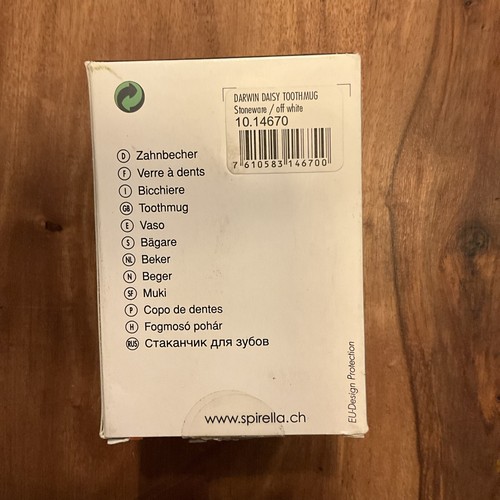 Tazza Spirella Darwin denti di margherita / gres massello opaco / nuova - Foto 3 di 5