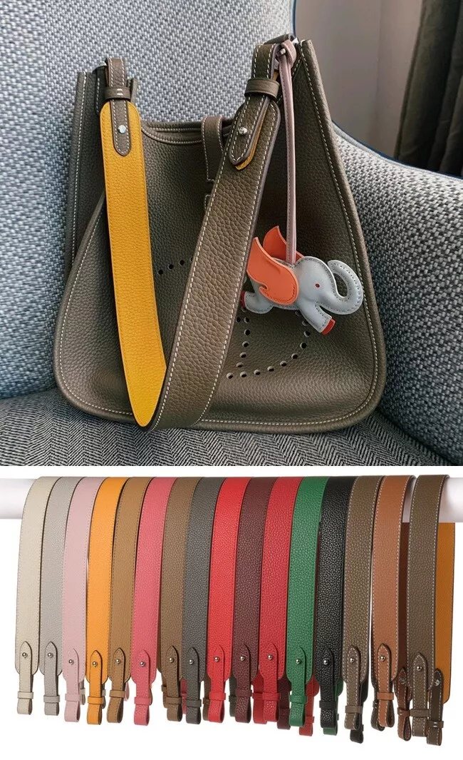Leather Bag Strap For Picotin Bucket Bag Convert to Shoulder