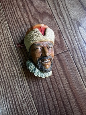 Bossons Himalayan 1966 Vintage Chalkware Head w/ TAG England excellent Condition