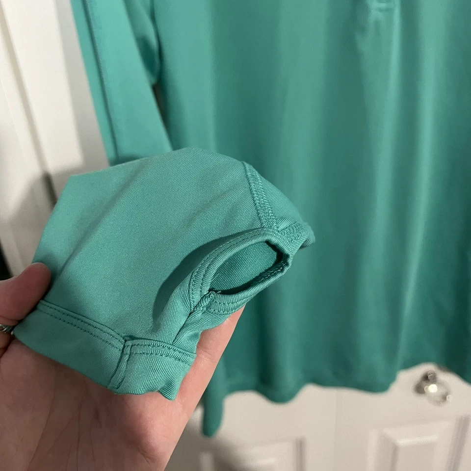 Chaqueta deportiva para correr deportiva Cascade con media cremallera para mujer talla M verde azulado medio Foto 4 de 4