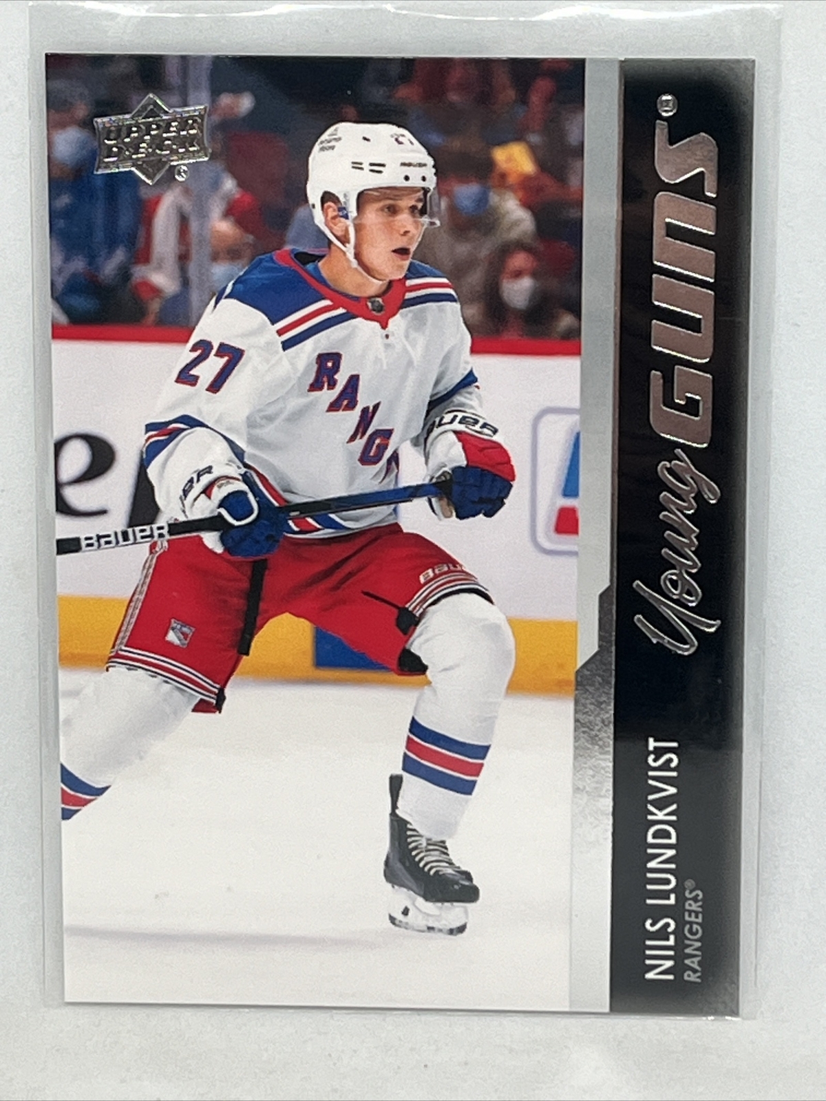 New York Rangers - Nils Lundkvist - 21/22 UD Series 2 - Young Guns - #456