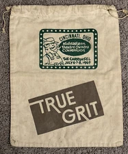 TRUE GRIT ORIGINAL MOVIE PROMOTIONAL BAG - 1969 - JOHN WAYNE - VERY RARE!